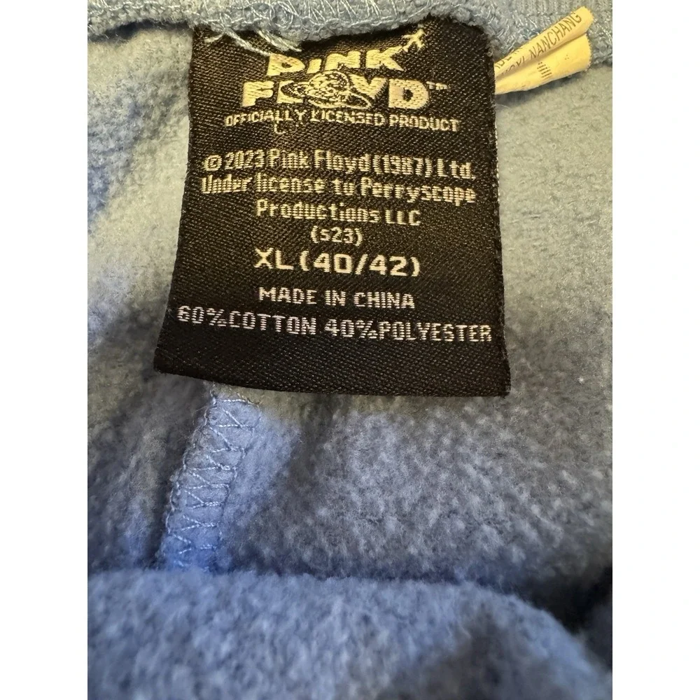 Pink Floyd Unisex XL 2023 Draw String Elastic Waist Light Blue Graphics Comfort - Picture 9 of 10